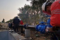 必赢3003no1线路检测中心全力保障供水！临时应急医院已通水